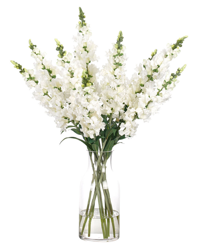 White Real Touch Snapdragon Artificial Arrangement