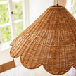 Maude Rattan Scallop Pendant