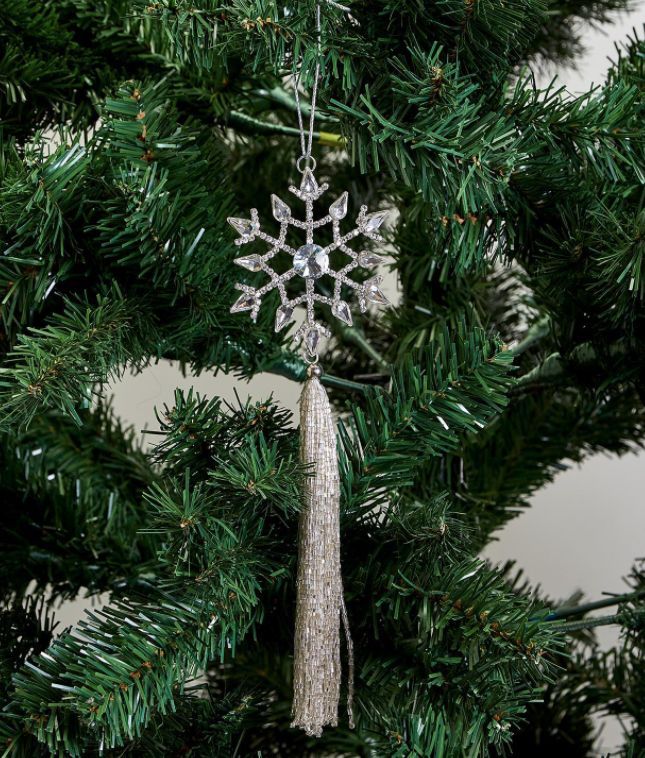 Rhinestone Snowflake Ornament