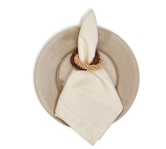 Bead Napkin Rings S/4
