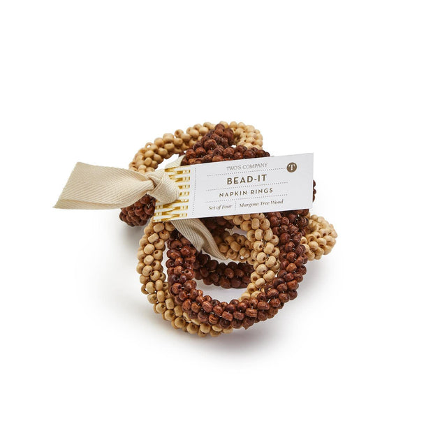 Bead Napkin Rings S/4