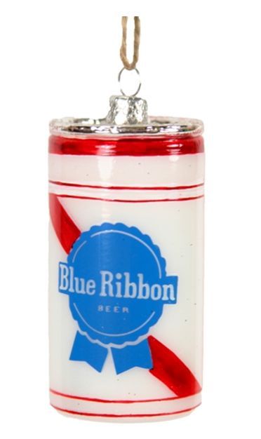 Blue Ribbon Beer Ornament