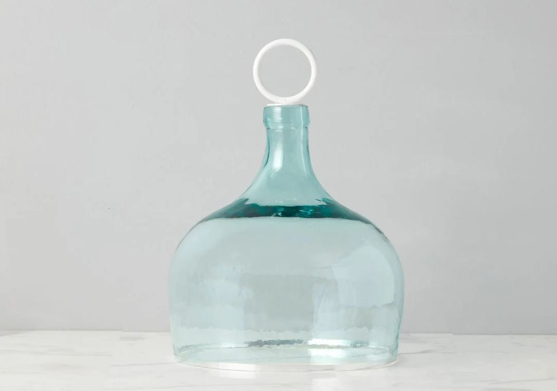 Bianca Recycled Glass Cloche