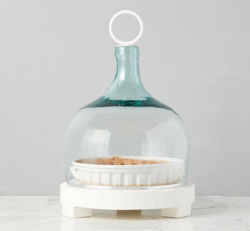 Bianca Recycled Glass Cloche