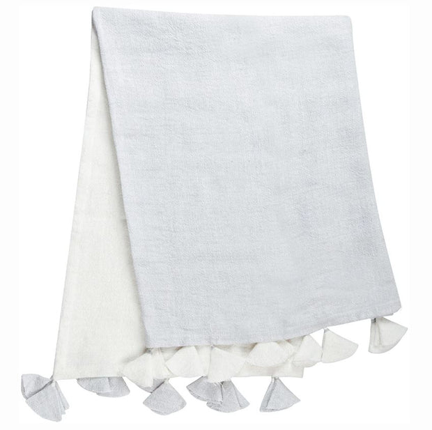 Colorblocked Blanket w/ Tassels