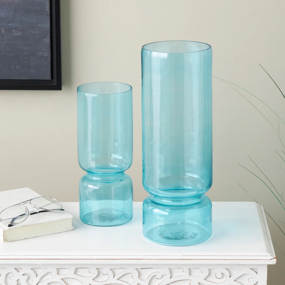 Modern Blue Glass Vase
