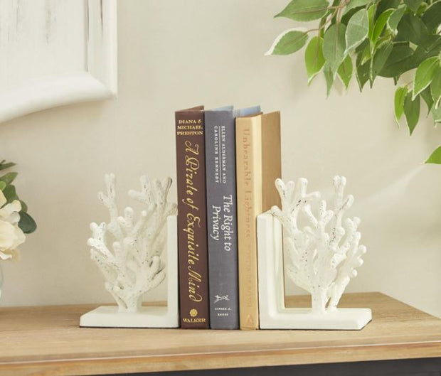 Coral Metal BookEnds