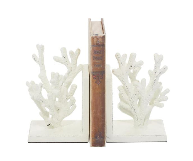 Coral Metal BookEnds
