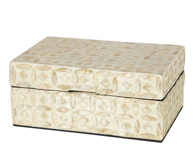 Beige Pearl Storage Box Lrg