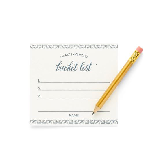 Bucket List Place Card