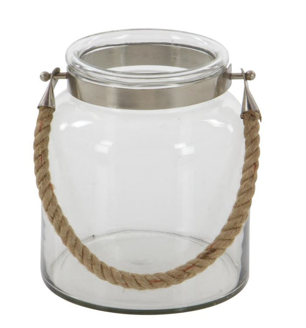 Candle Lantern w/ Rope Handle