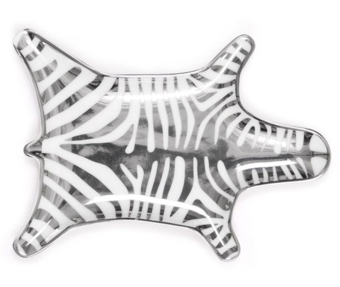 Zebra Stacking Dish - Silver