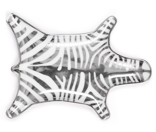 Zebra Stacking Dish - Silver