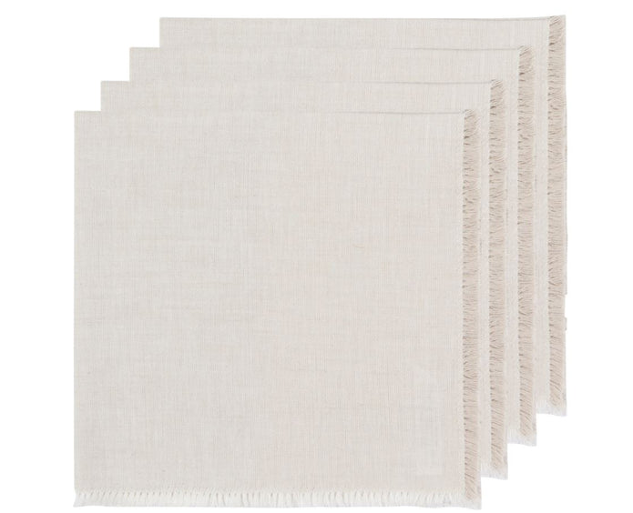 Dove Gray Chambray Napkins - Set of 4