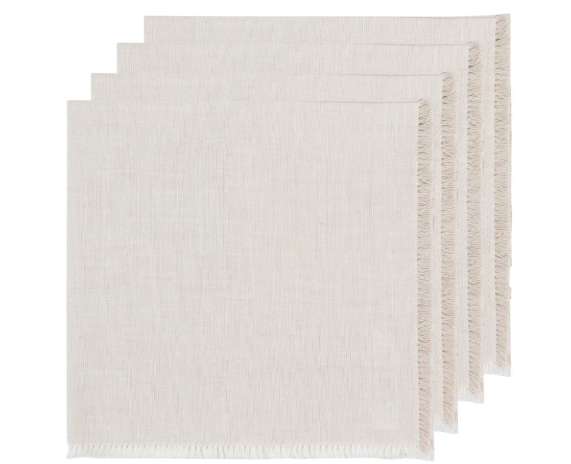 Dove Gray Chambray Napkins - Set of 4
