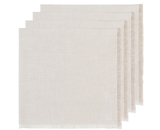 Dove Gray Chambray Napkins - Set of 4