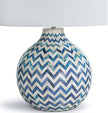 Chevron Bone Table Lamp - Indig