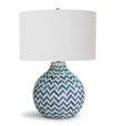 Chevron Bone Table Lamp - Indig