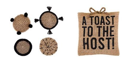 Seagrass Coasters – Burlap