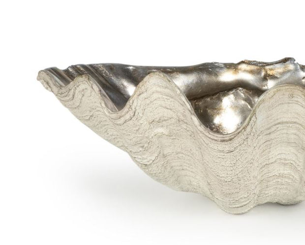 Clam Bowl Small (Ambered Silver Leaf)