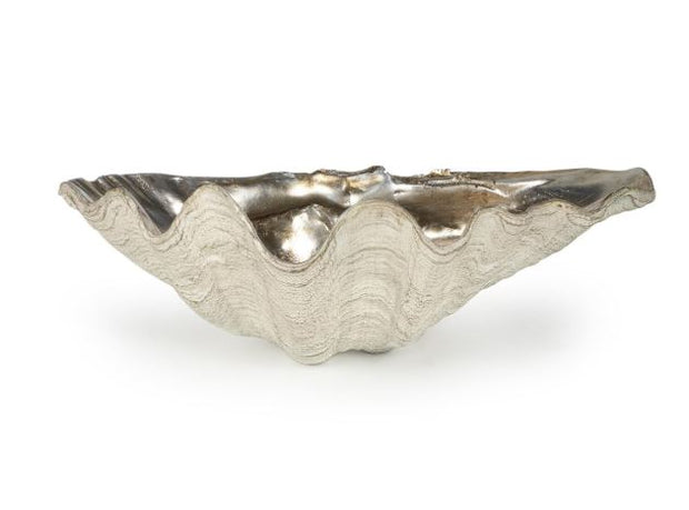 Clam Bowl Small (Ambered Silver Leaf)