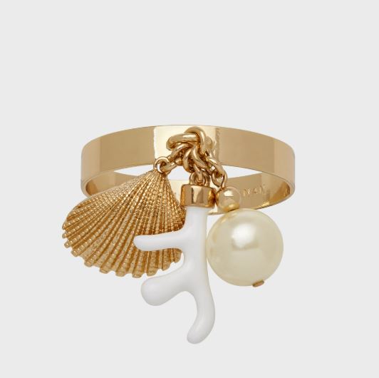 Coral & Shell Napkin Ring C