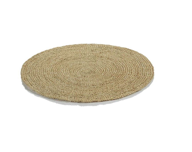 Crochet Palm Round Placemat S/4