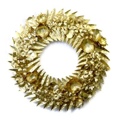 Les Fluers Wreath – Gold