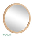 Dunmore Round Wicker Mirror
