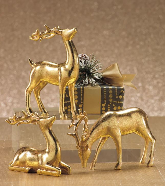Decorative Gold Reindeer