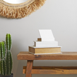 White Linen Storage Book