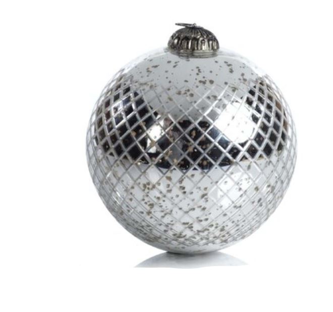 Diamond Cut Ball Ornament 8