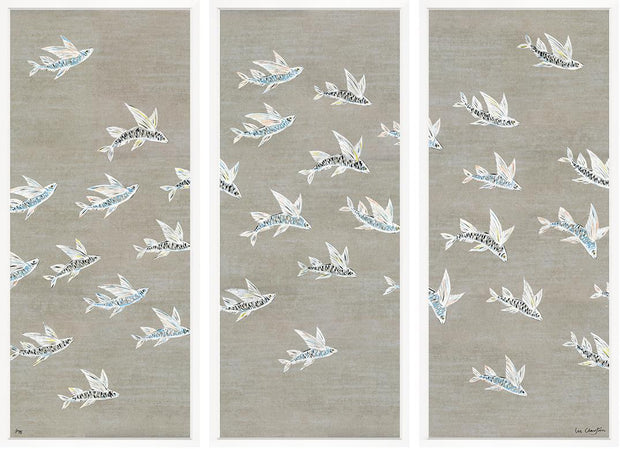 Jacaranda Fish Triptych