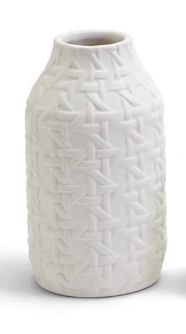 Embossed Cane Webbing Vase E