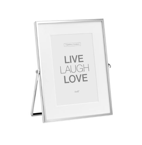 Easel Silver Photo Frame-4x6