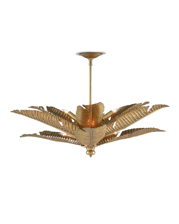 Tropical Gold Semi-Flush Mount