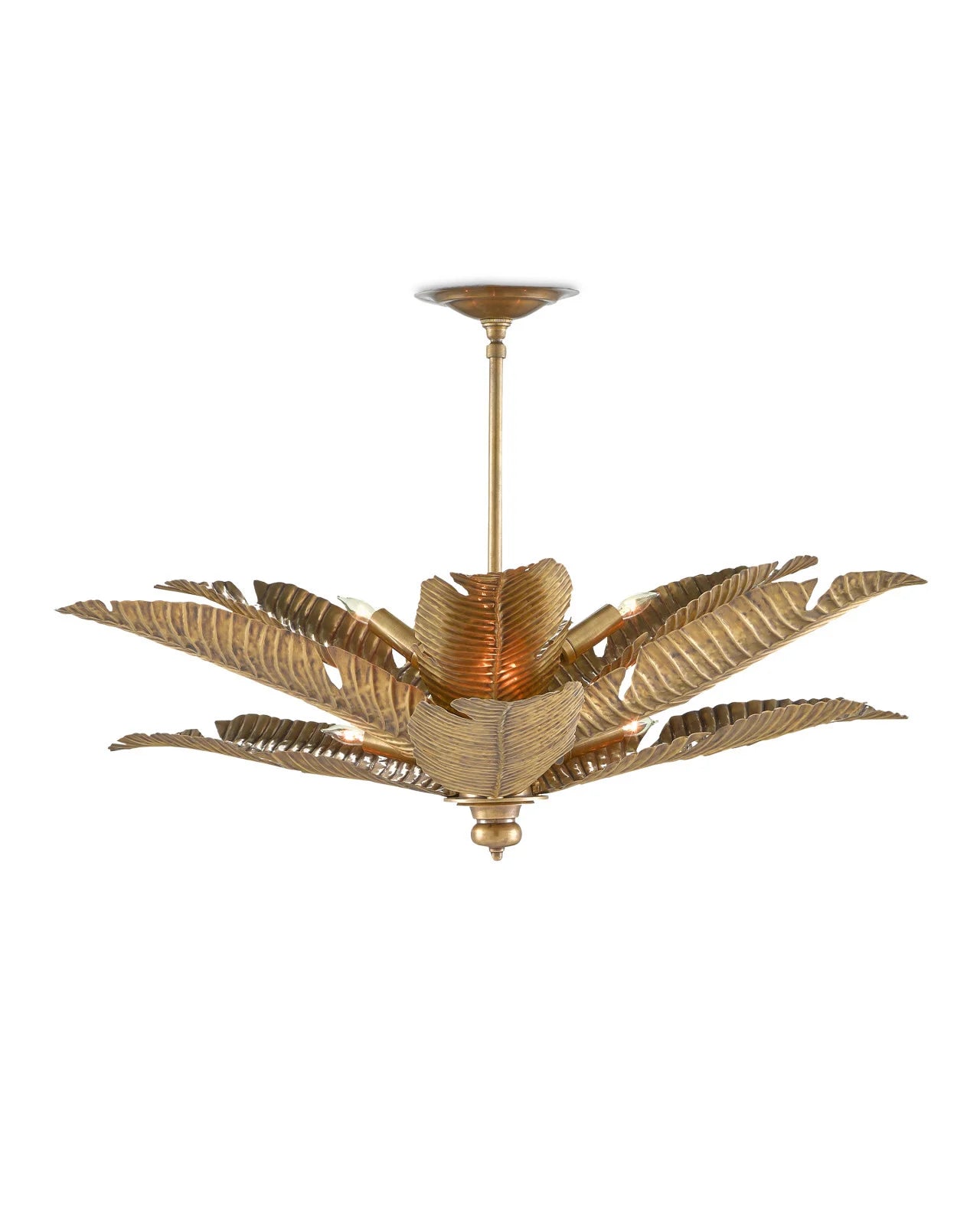 Tropical Gold Semi-Flush Mount
