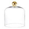 Gold Knob Glass Cloche - Med