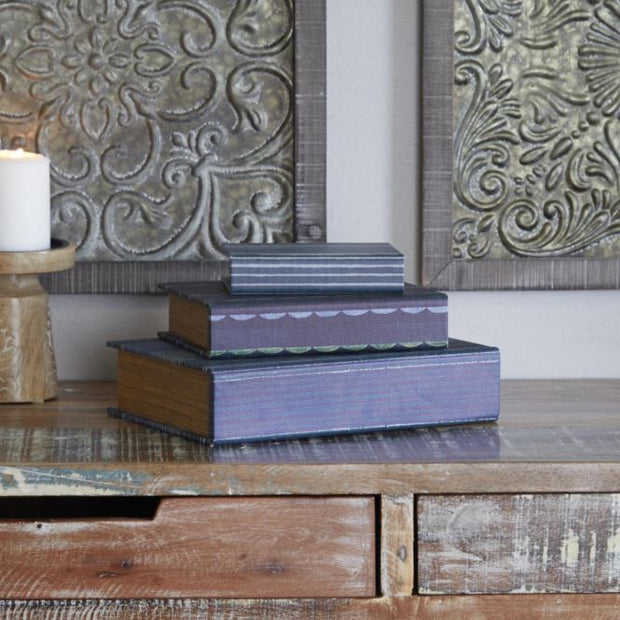 Blux Faux Storage Book-SML