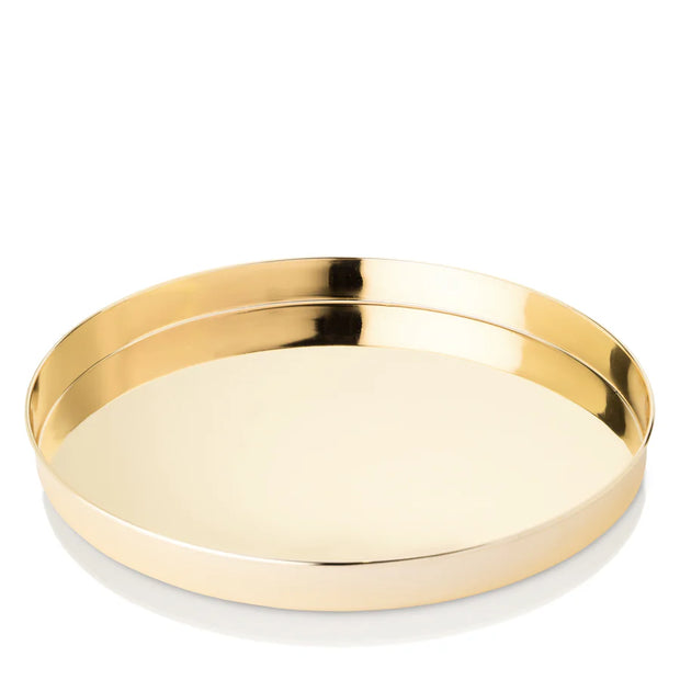 Belmont Round Serving Tray – Gold