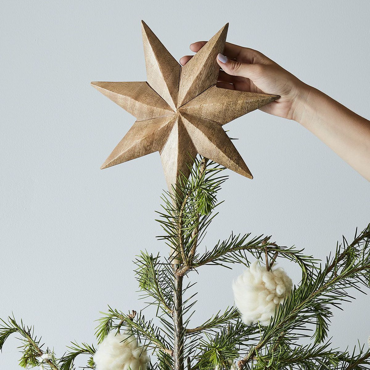 Carved 7 Point Star-Tree Topper