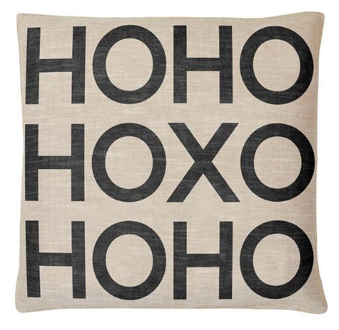 Holiday Throw Pillow – HO HO XO