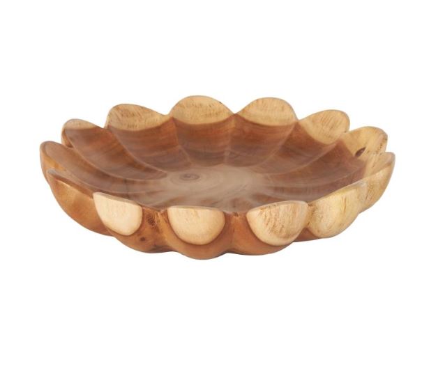 Teak Petal Bowl
