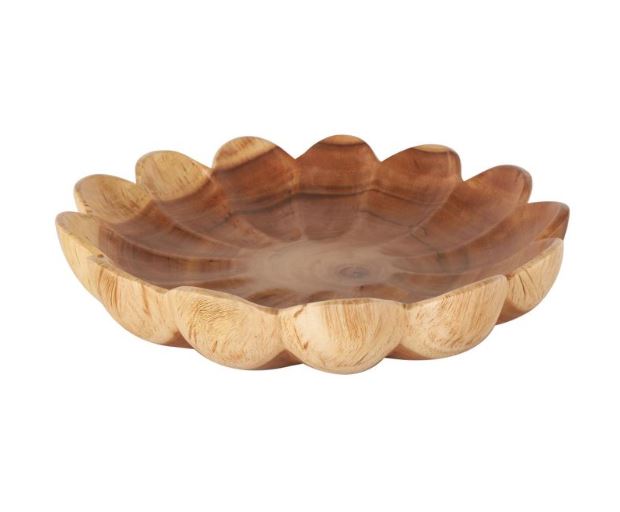 Teak Petal Bowl