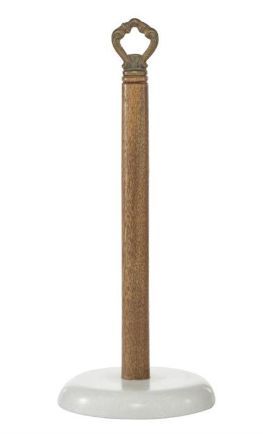Paper Towel Holder with Wooden Post