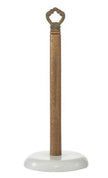 Paper Towel Holder with Wooden Post