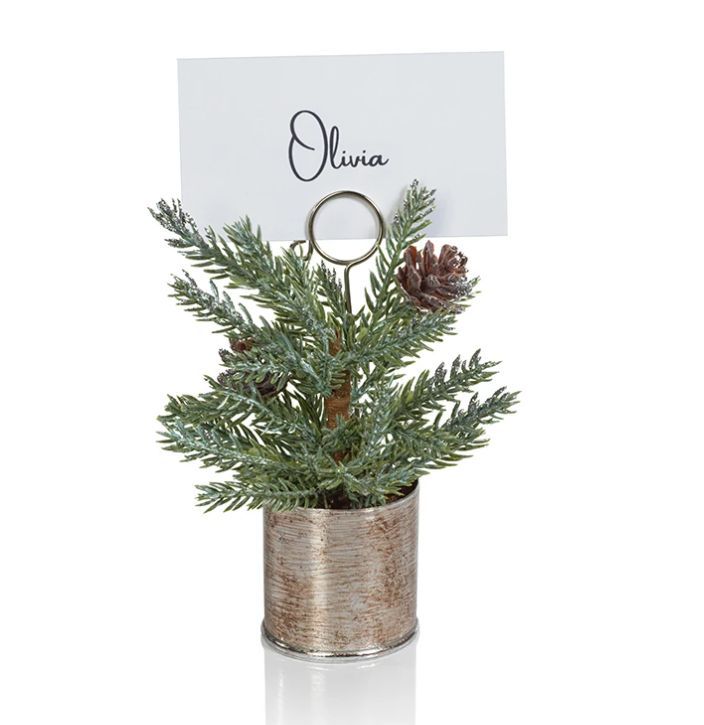 Pine Silver Bucket Card Holder