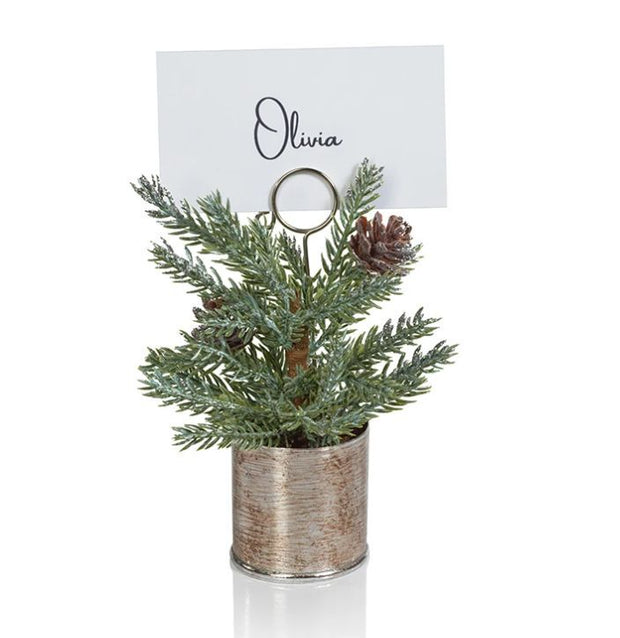 Pine Silver Bucket Card Holder