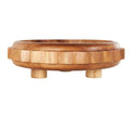 Teak Gear Bowl w/ Legs