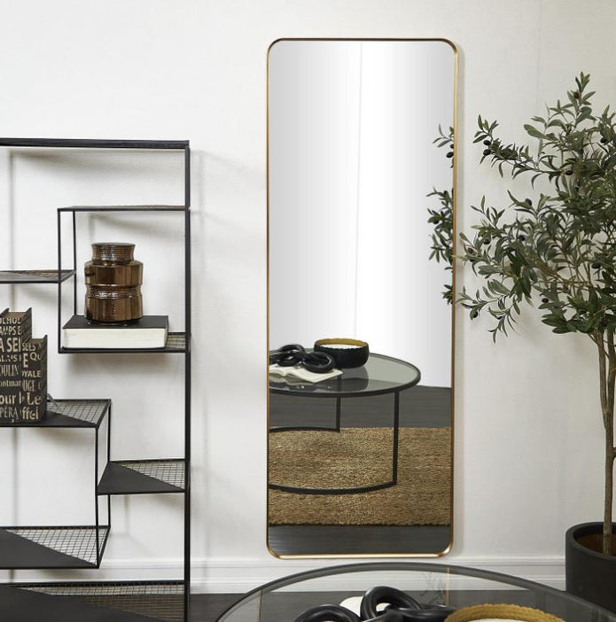 Gold Metal Wall Mirror